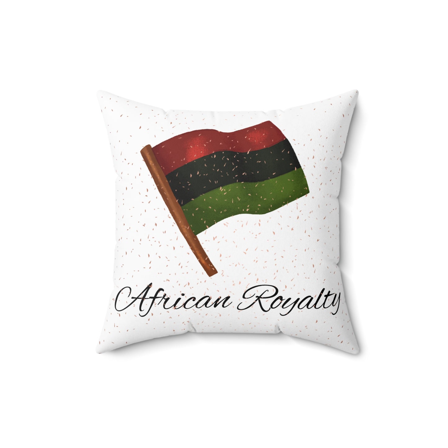 African Royalty Throw Pillow | Pan-African Flag Decor | Cultural Home Accent in 4 Sizes