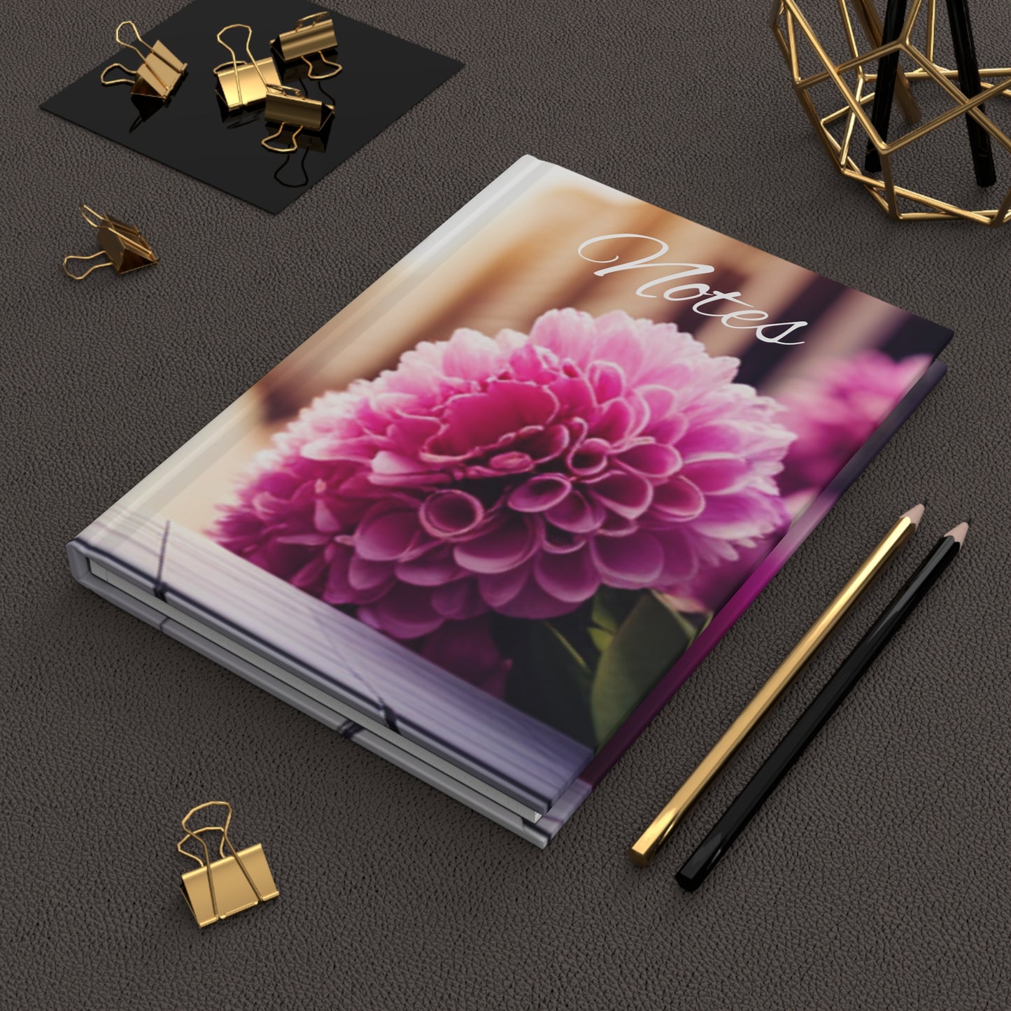 Elegant Purple Floral Hardcover Journal – Romantic Design for Goals & Dreams | Vivid Inspirations Collection