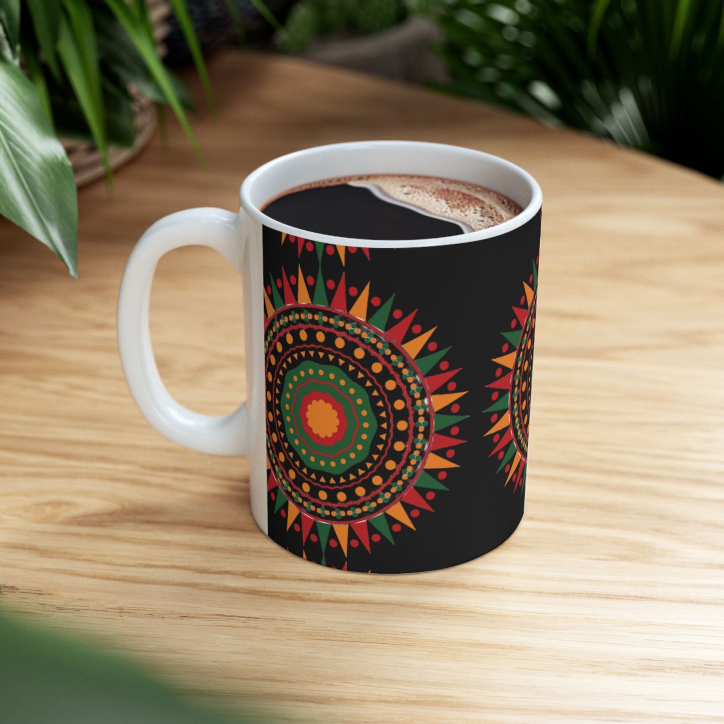 Kwanzaa Mug | African-Inspired Ceramic Coffee Cup | Vibrant Cultural Gift in 11oz & 15oz