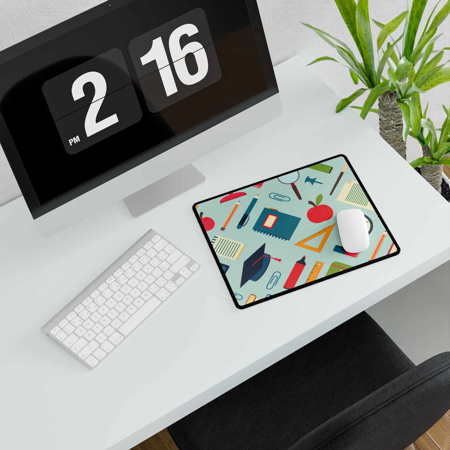 Back-to-School Desk Mat | Cute Teacher Desk Pad for Classroom or Home Office | Academic Desk Decor for Students & Professionals