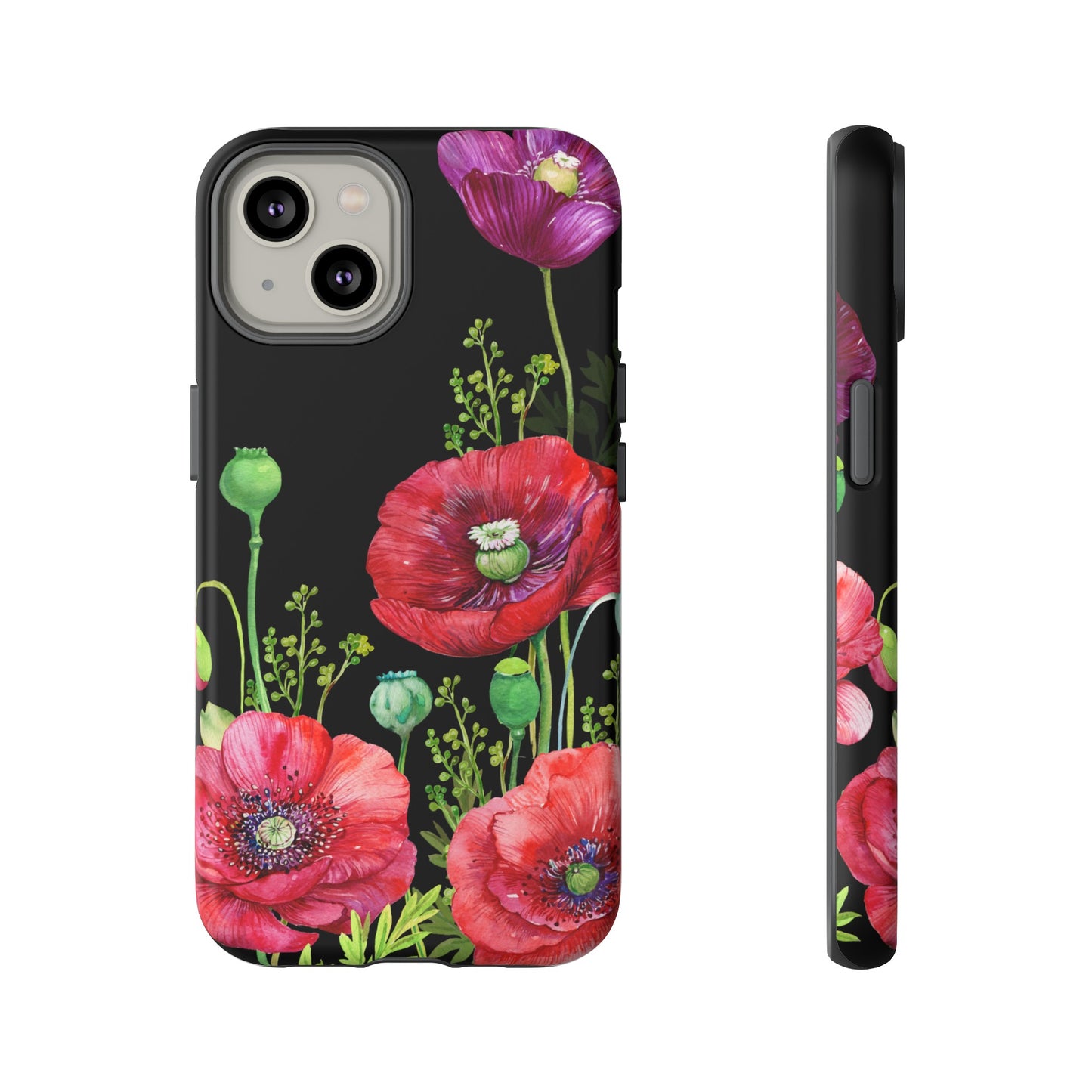 Vibrant Floral iPhone Case - Dual Layer Protection, Elegant ToughCase Edition