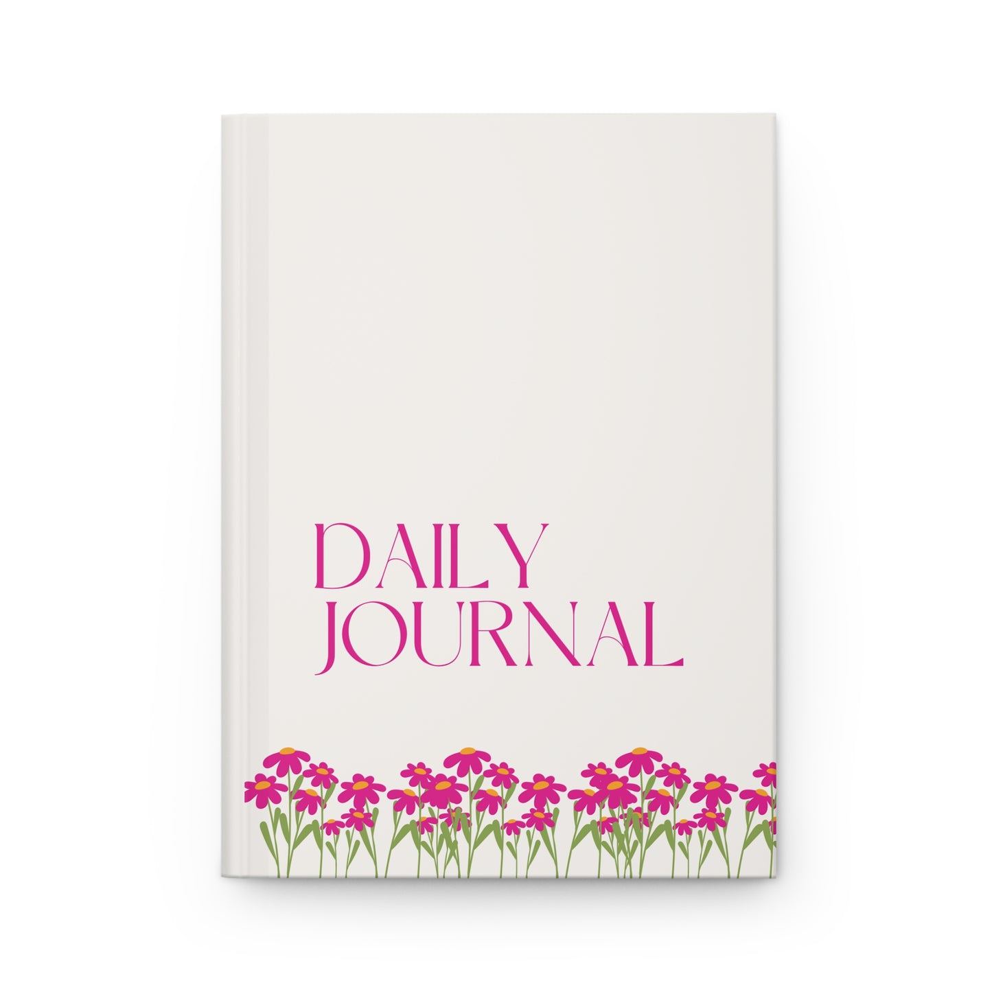 'Floral Vibes & Millennial Dreams' Chic Journal - Stylish Hardcover Notebook