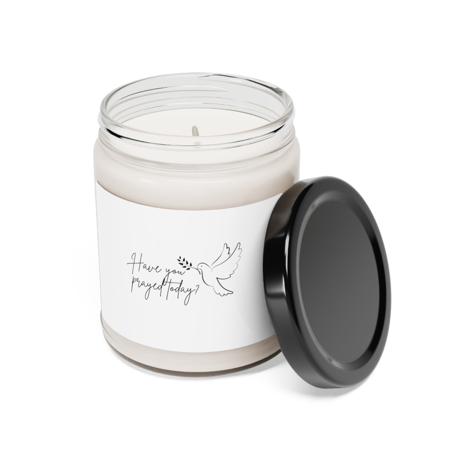 Serenity Soy Candle with 'Have You Prayed Today?' Quote - 9oz