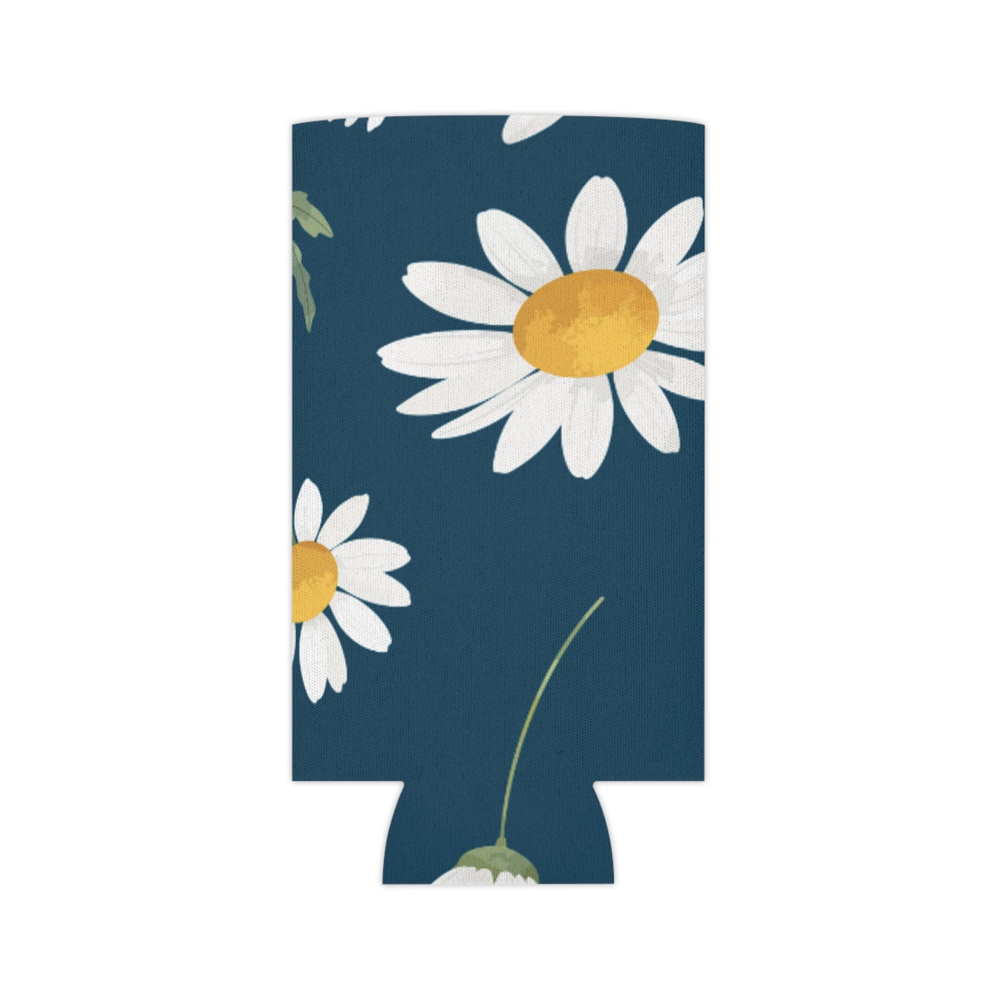 Summer Daisy Navy Koozie: Keep Your Beverages Fresh and Your Style Cool