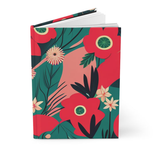 Vibrant Spring Garden Hardcover Journal - Stylish Affirmation, Prayer & Dream Notebook | Luxe Home Office Essentials