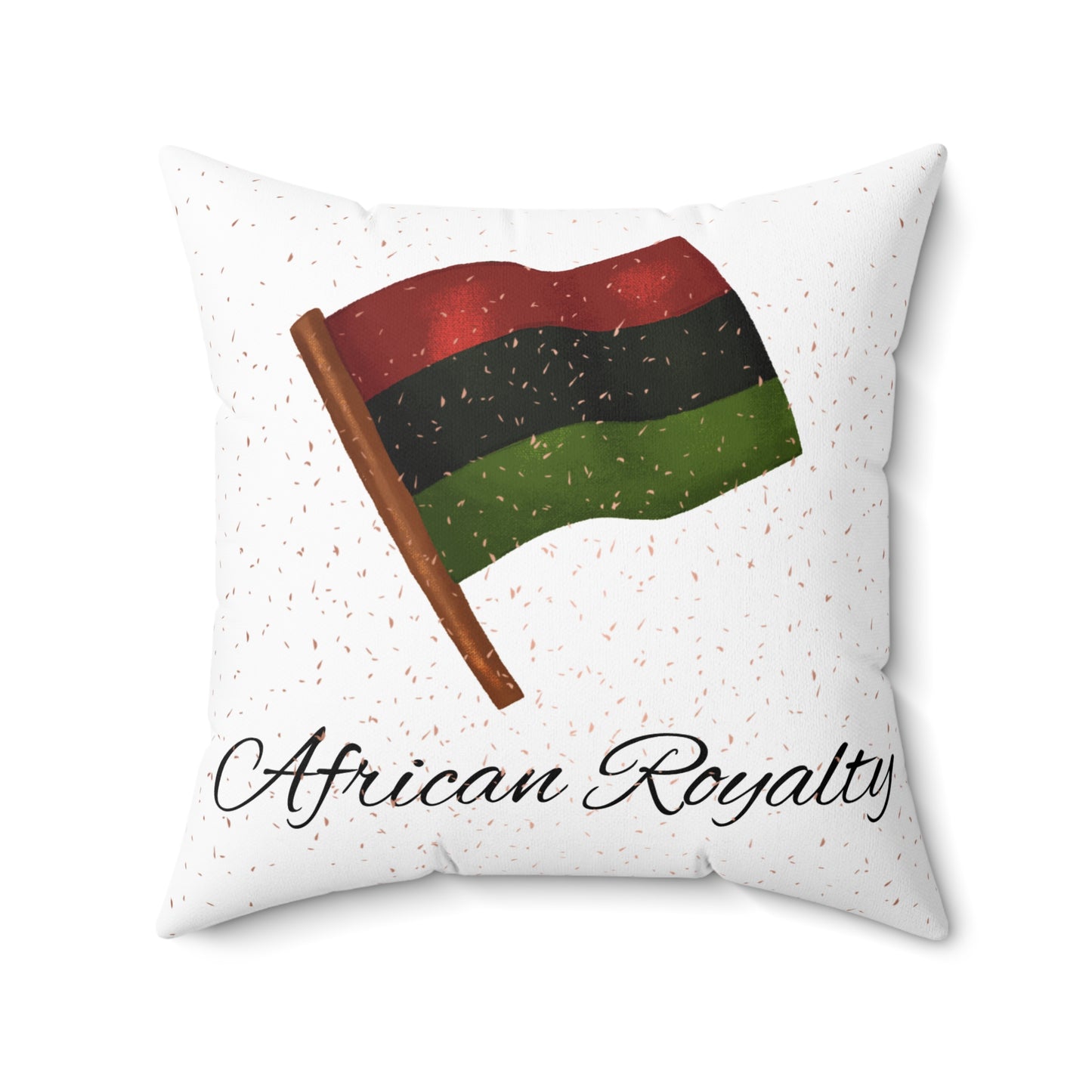 African Royalty Throw Pillow | Pan-African Flag Decor | Cultural Home Accent in 4 Sizes