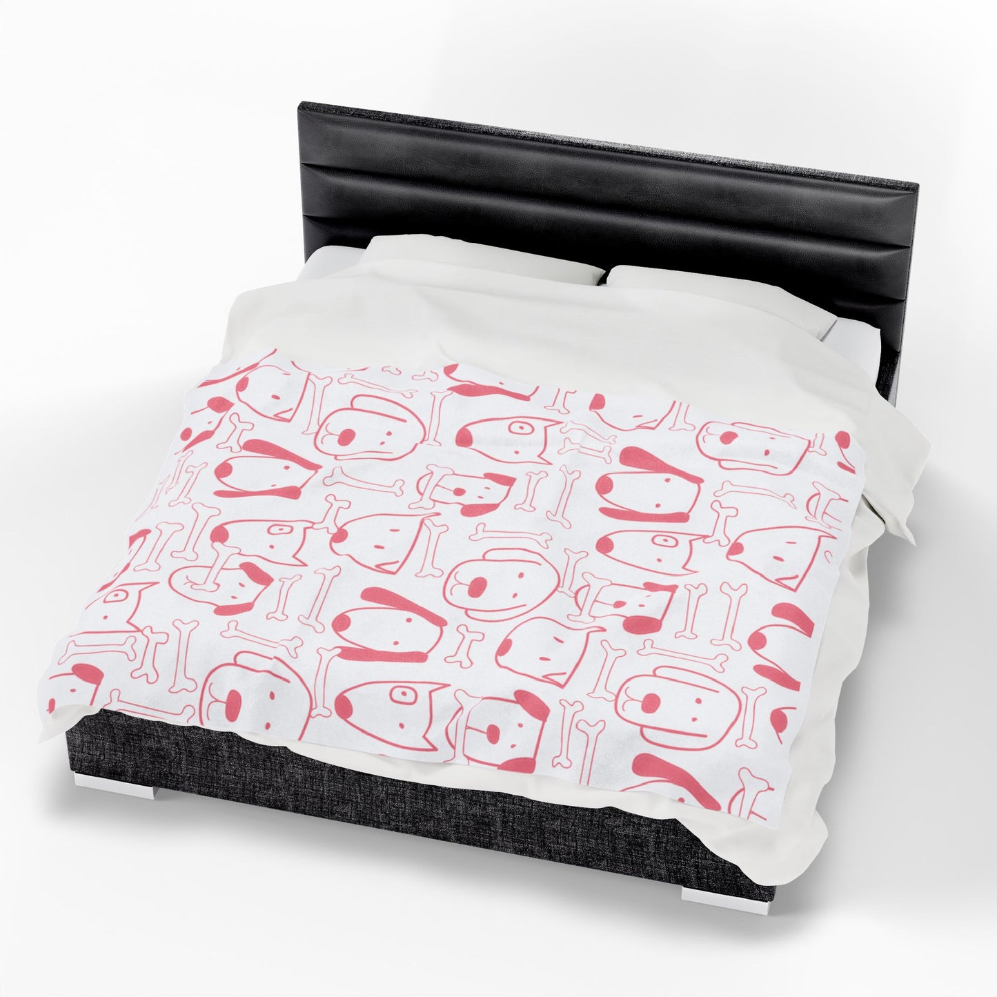 Dog Lover Velveteen Plush Blanket – Cozy Soft Throw in 3 Sizes for Pet Parents & Home Decor