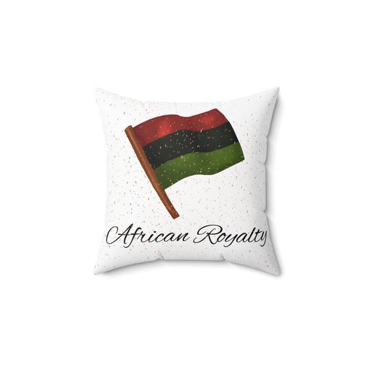 African Royalty Throw Pillow | Pan-African Flag Decor | Cultural Home Accent in 4 Sizes