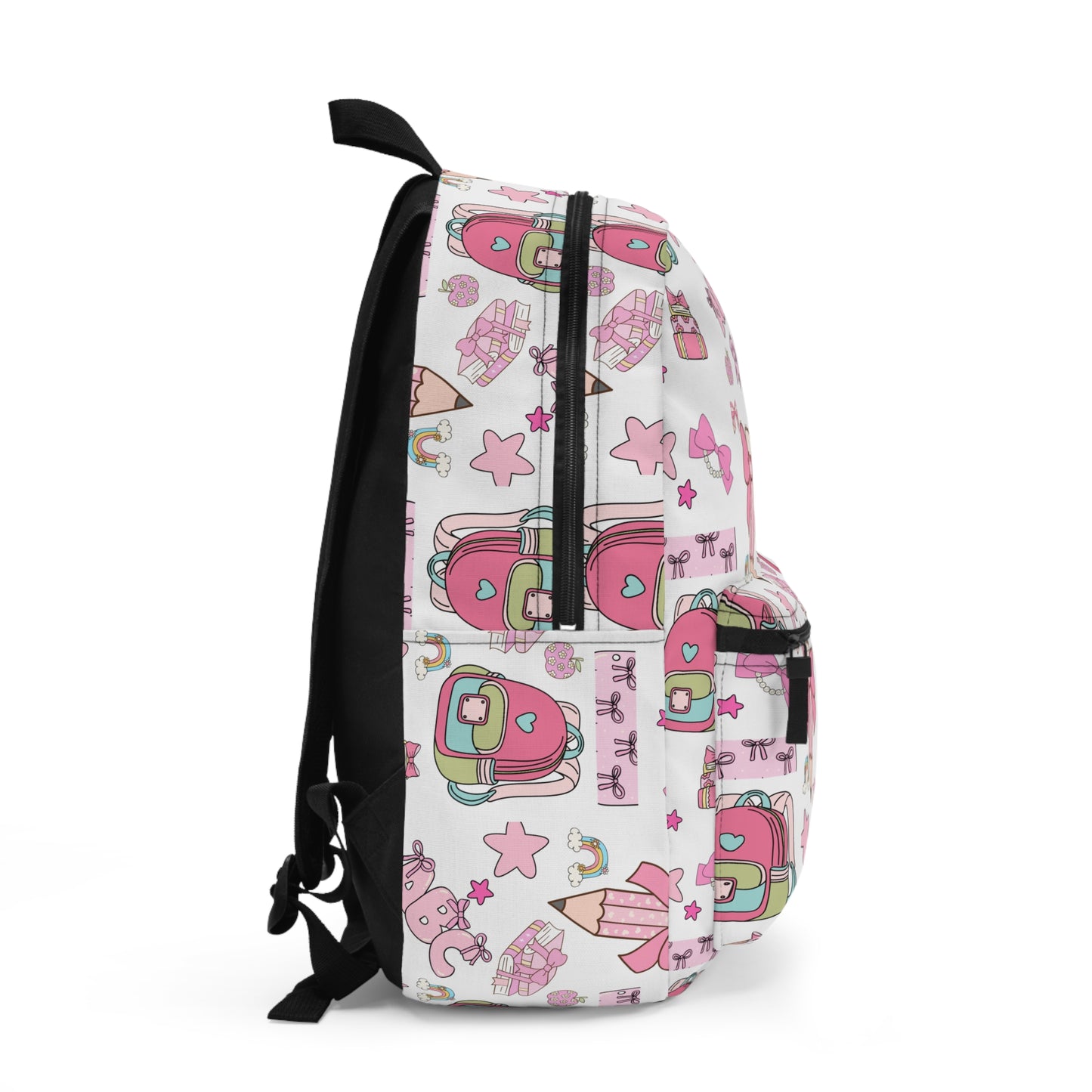 Pink Bow & Backpack Kids' School Bag – Cute Girly Aesthetic, Lightweight, Durabl