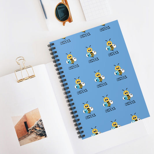 Bee Ready for School Spiral Notebook – 118 Pages | Fun Back-to-School Journal for Kids & Teachers