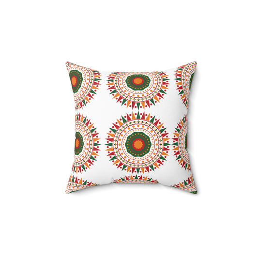 Kwanzaa Throw Pillow | African-Inspired Decor for Home | Festive Holiday Pillow in Bold Colors