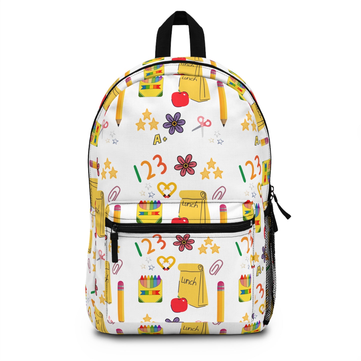Back to School Backpack for Kids | Fun 123 Lunch Design | Durable Lightweight School Bag for Girls & Boys | Teacher Gift or Student Must-Have