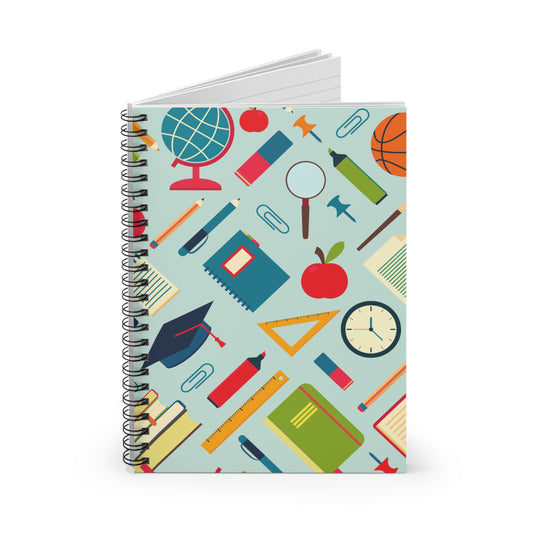 Study Goals Spiral Notebook – Back to School Must-Have | Millennial Stationery Gift