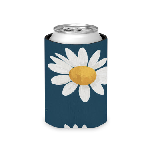 Summer Daisy Navy Koozie: Keep Your Beverages Fresh and Your Style Cool