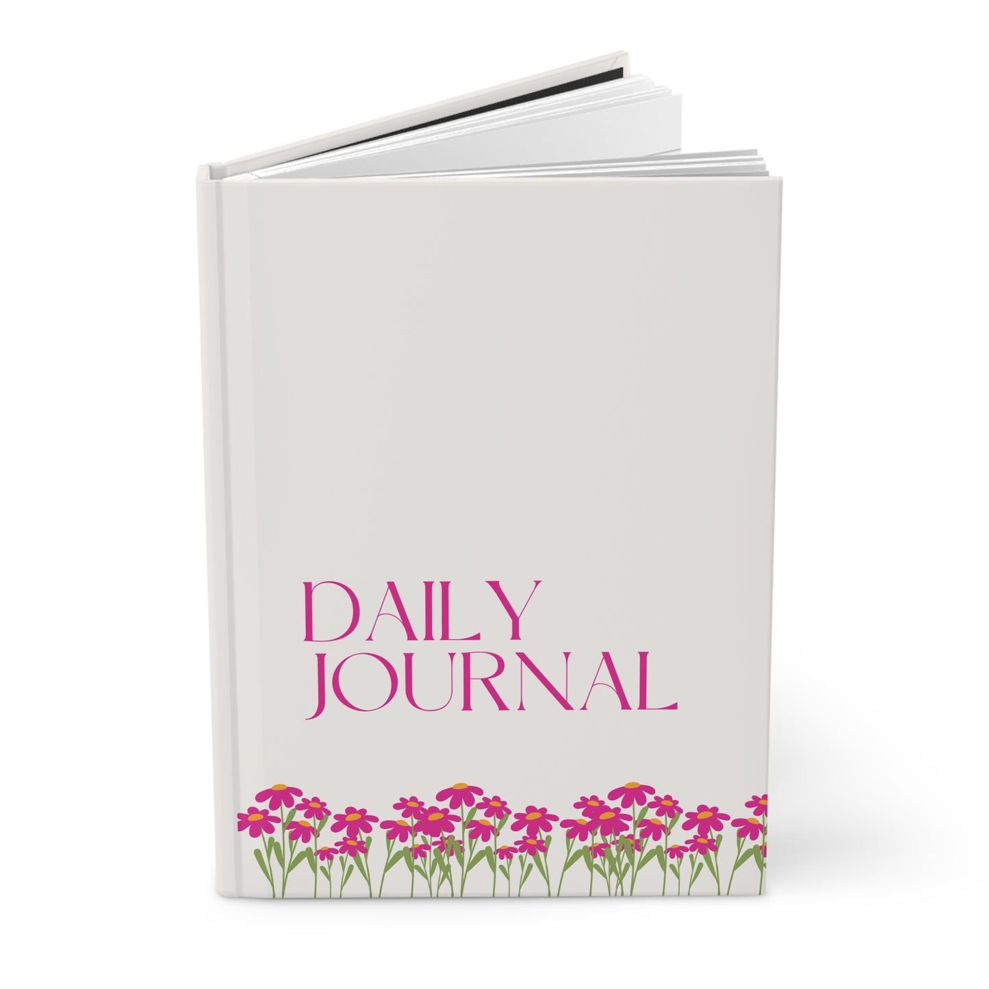 'Floral Vibes & Millennial Dreams' Chic Journal - Stylish Hardcover Notebook