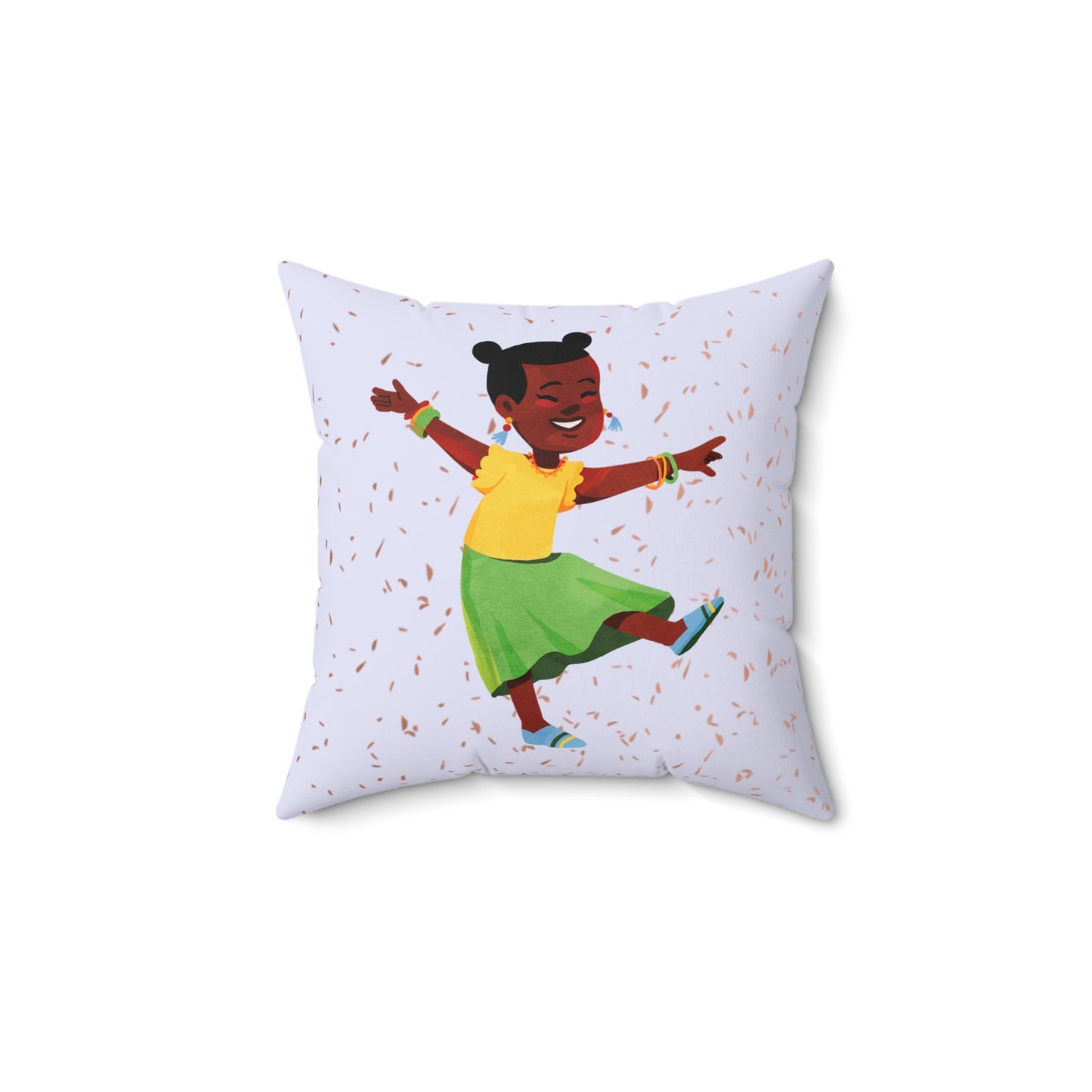 Empowering Throw Pillow for Kids | Shine Bright Decor | Kwanzaa Gift for Little Black Girls