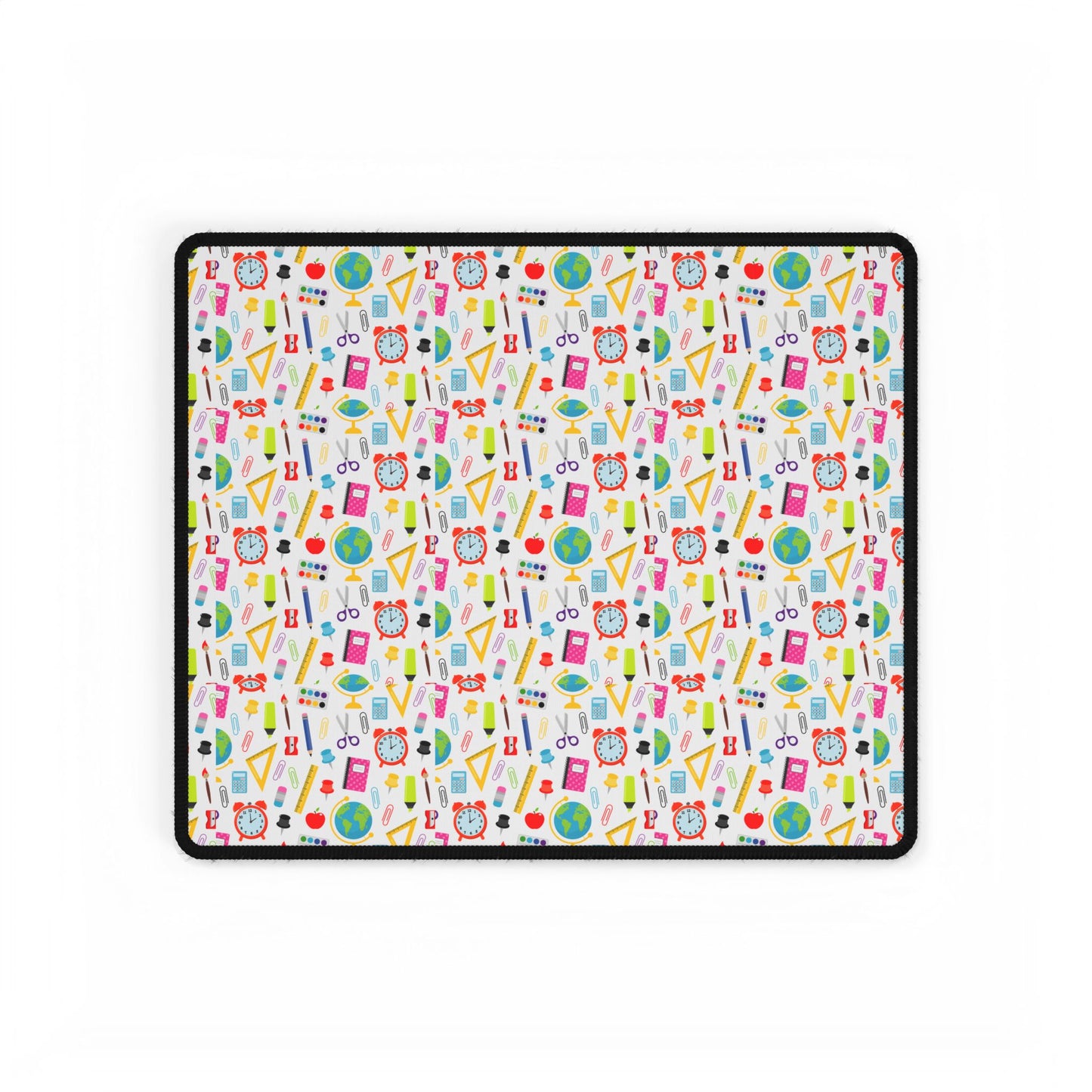 Back-to-School Desk Mat – Fun School Supply Print | Large Non-Slip Mouse Pad for Students, Teachers & Kids Desks