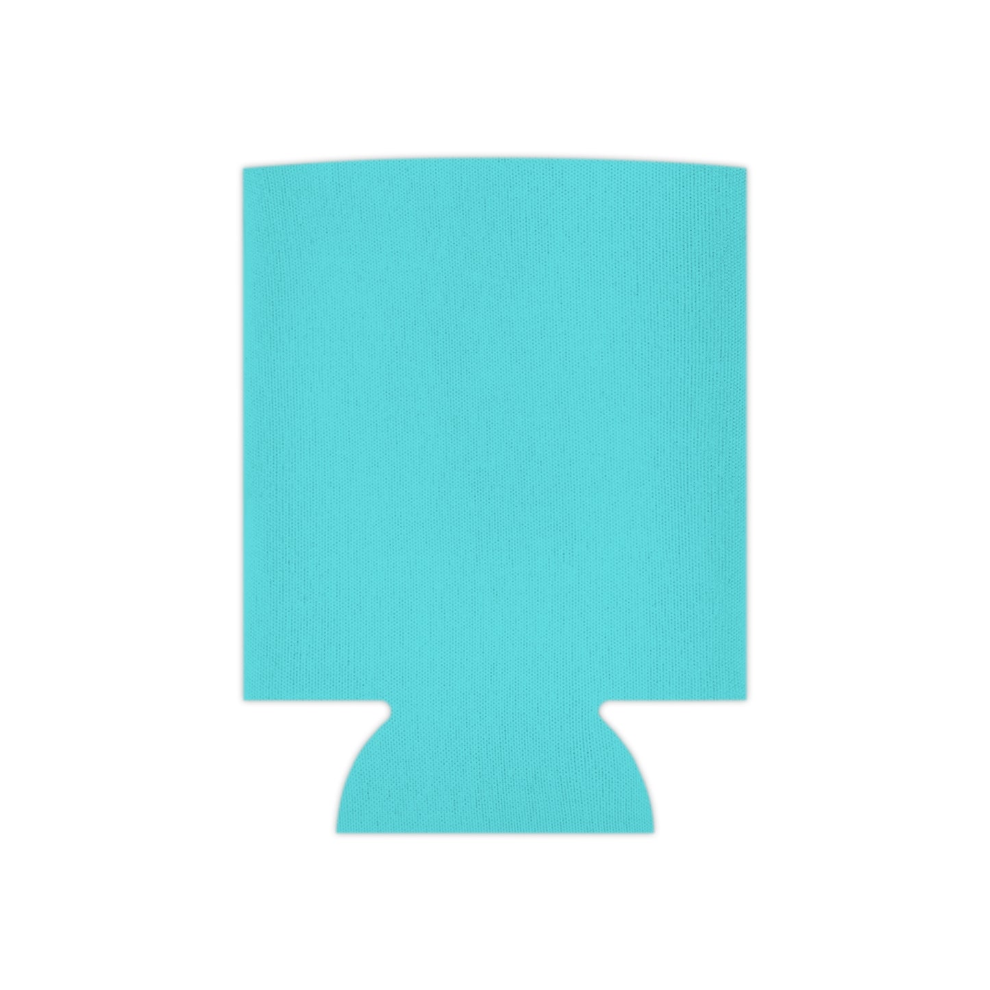 "Hello Summer Bright Teal Koozie: Island Design Can Cooler - Customizable and Cool