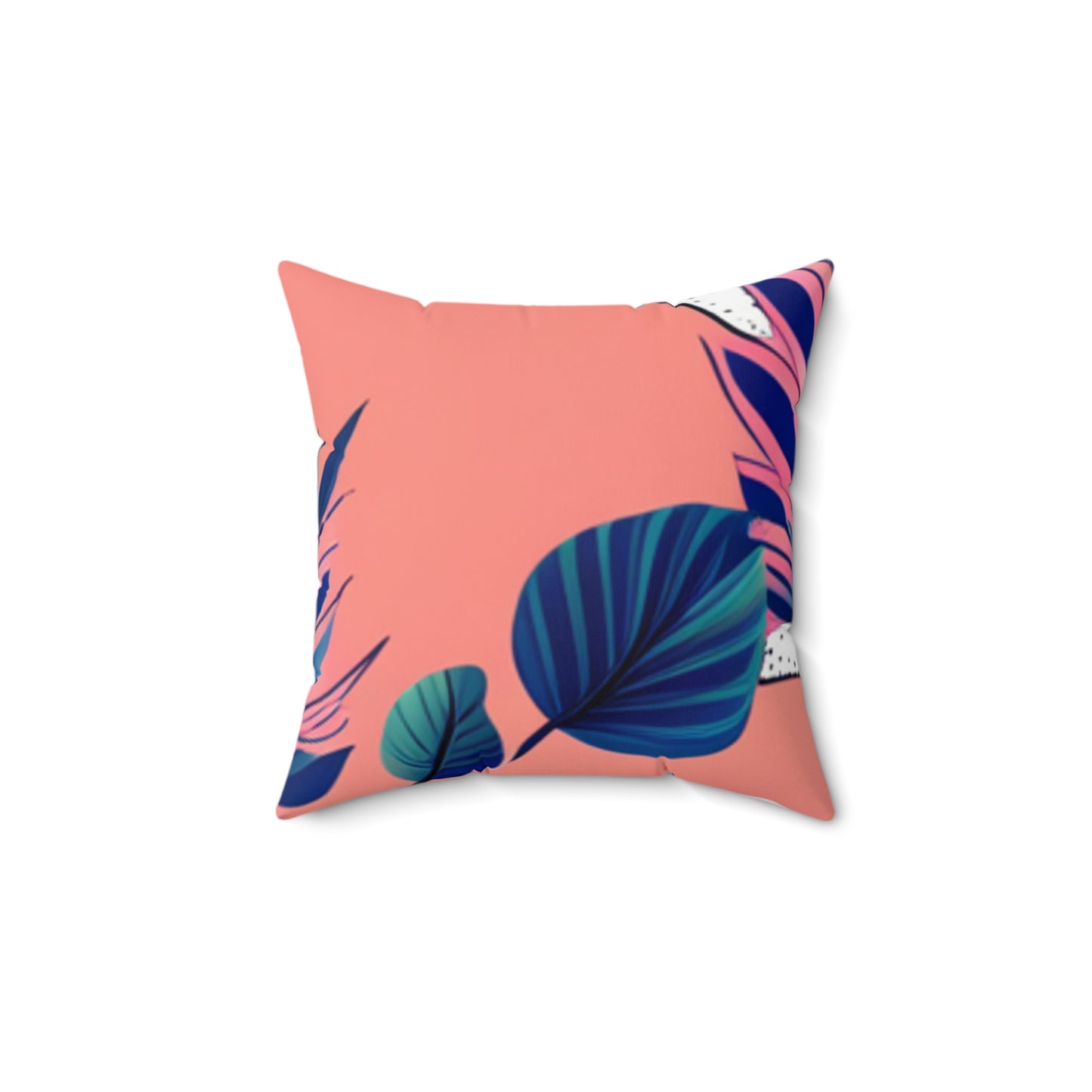 Stylish Abstract Pink Floral Accent Pillow - Luxe Home Office & Decor Essentials