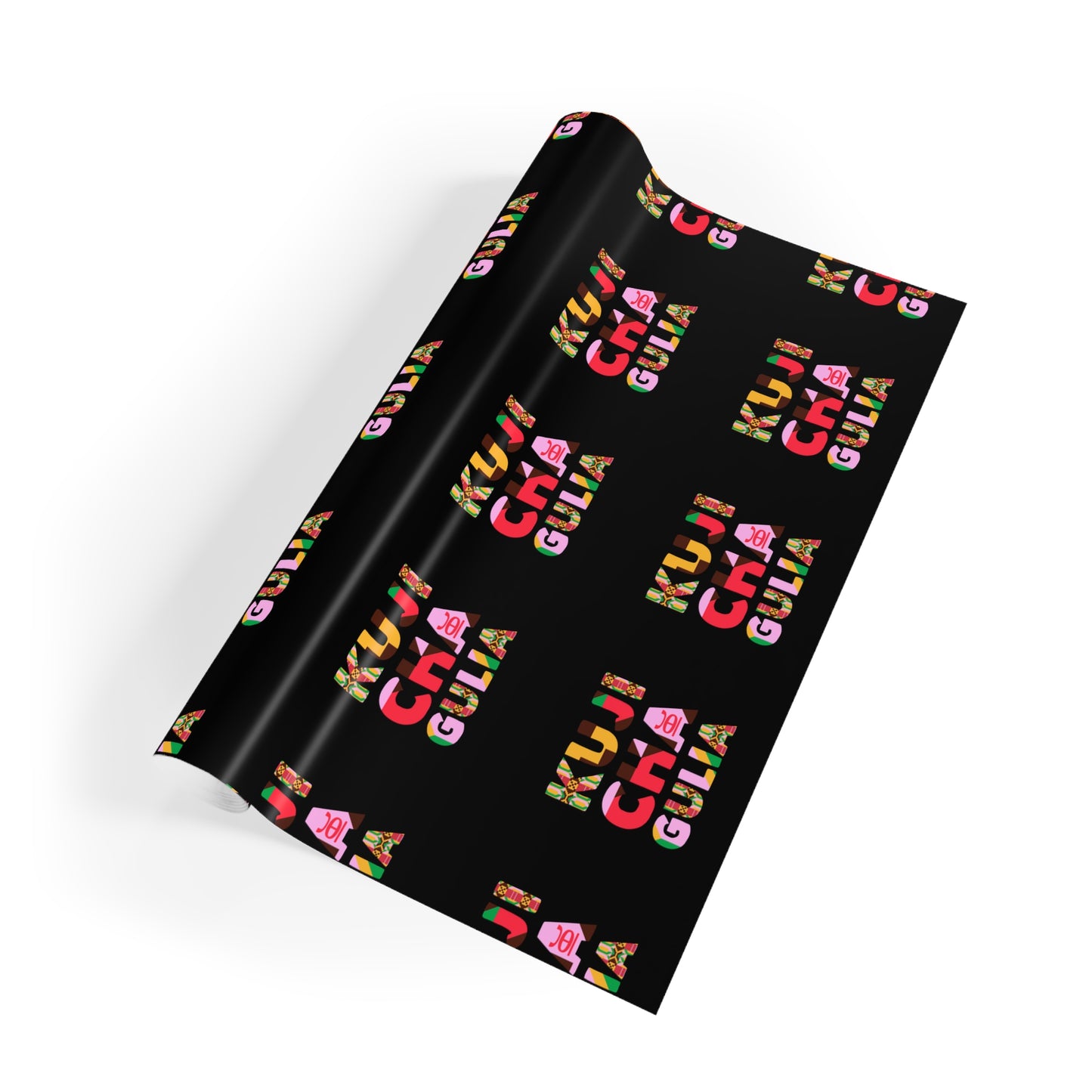 Afrocentric Kwanzaa Gift Wrap | Kujichagulia | Premium Holiday Gift Wrap Roll | Black Cultural Gift Wrap | Sustainable Packaging