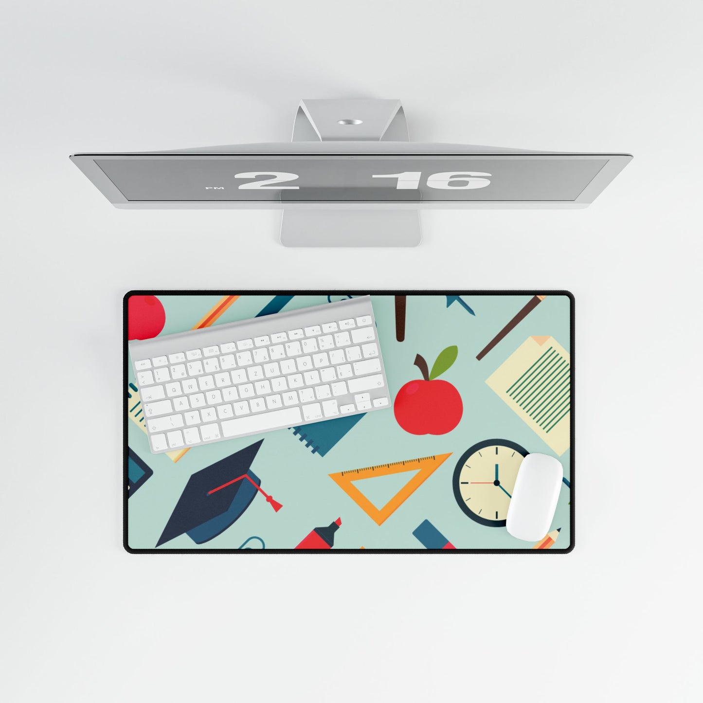 Back-to-School Desk Mat | Cute Teacher Desk Pad for Classroom or Home Office | Academic Desk Decor for Students & Professionals