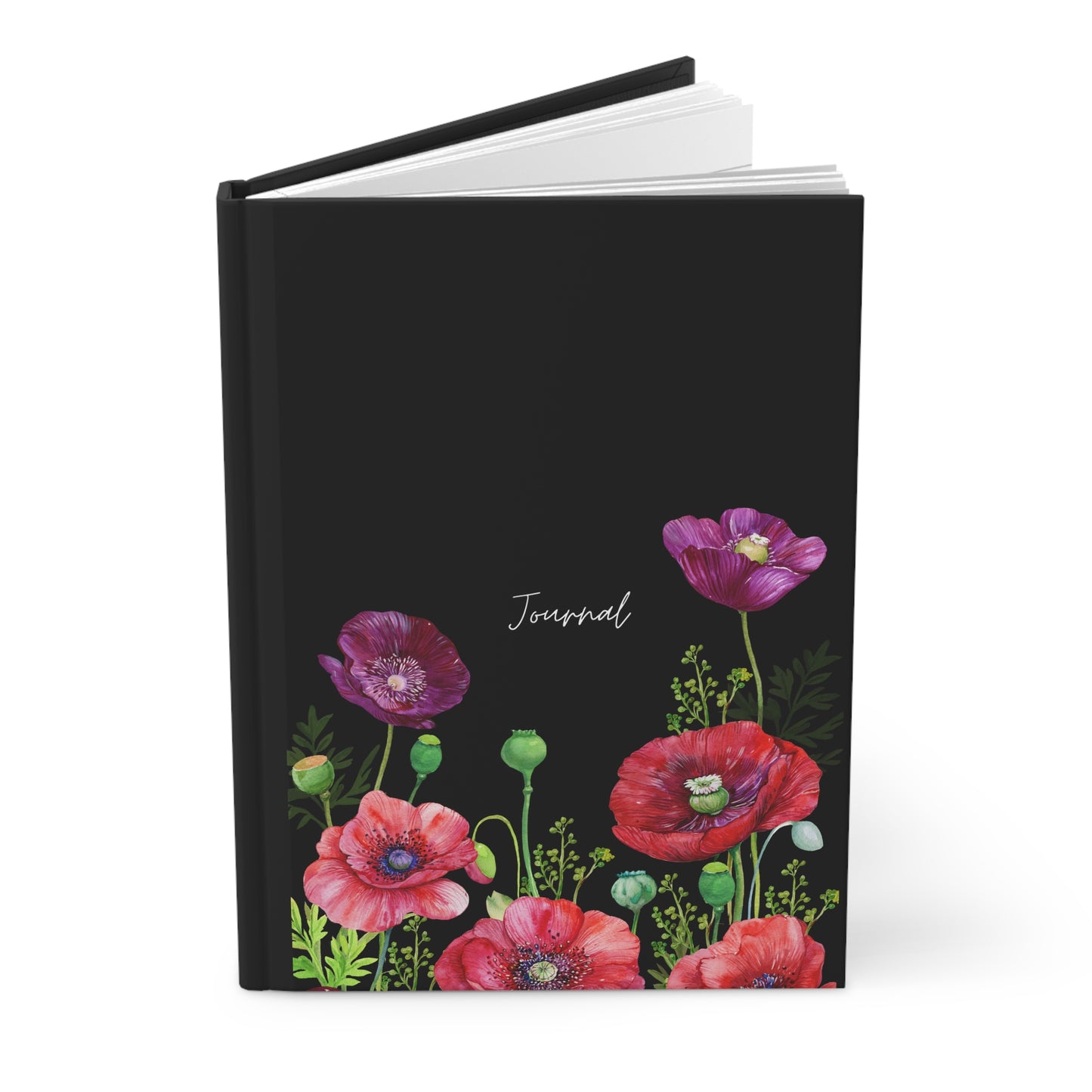 Vibrant Floral 'Bloom & Reflect' Journal - 5.75"x8" Matte Hardcover, Stylish