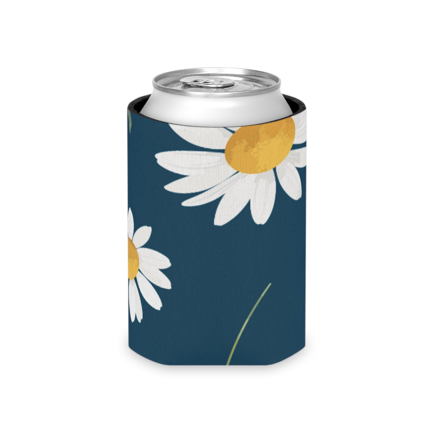 Summer Daisy Navy Koozie: Keep Your Beverages Fresh and Your Style Cool