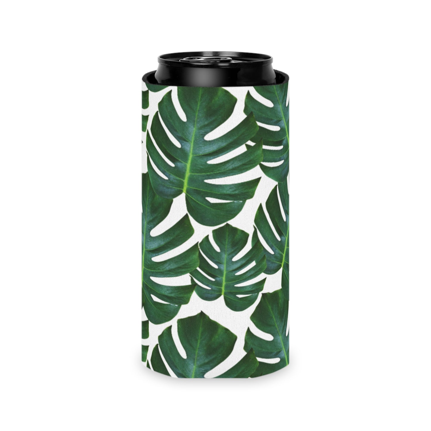 Lush Greenery Koozie - Personalized Botanical Can Cooler for Outdoor Adventures, Beach Days, and Garden Parties | Drink Insulator