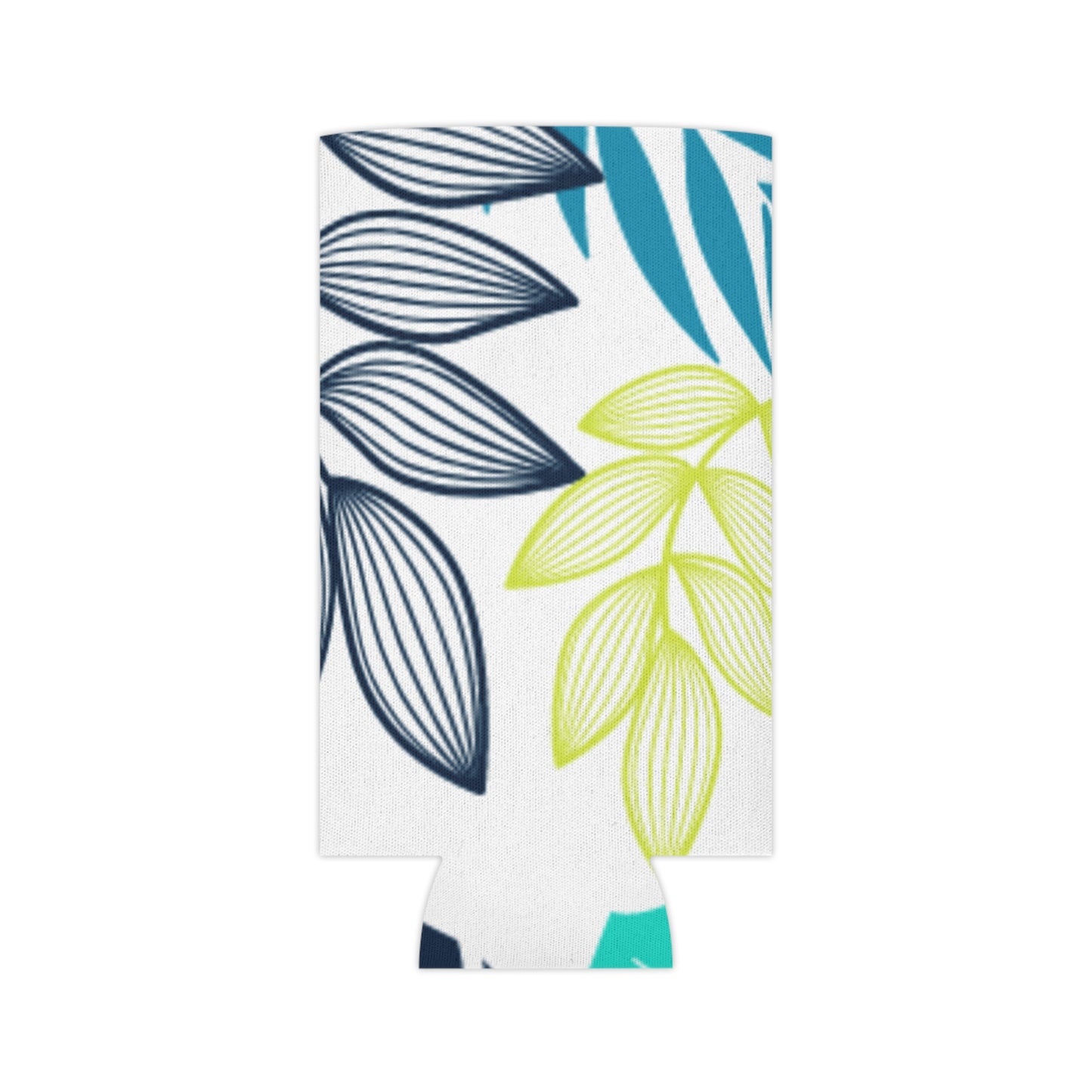 Tropical Oasis Koozie - Personalized Blue & Green Plant Can Cooler for Beach, Summer, and Outdoor Parties | Drink Insulator