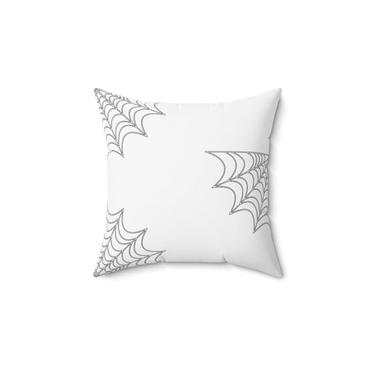 Spooky Spider Web Throw Pillow | Perfect for Halloween Lovers & Cozy Spaces