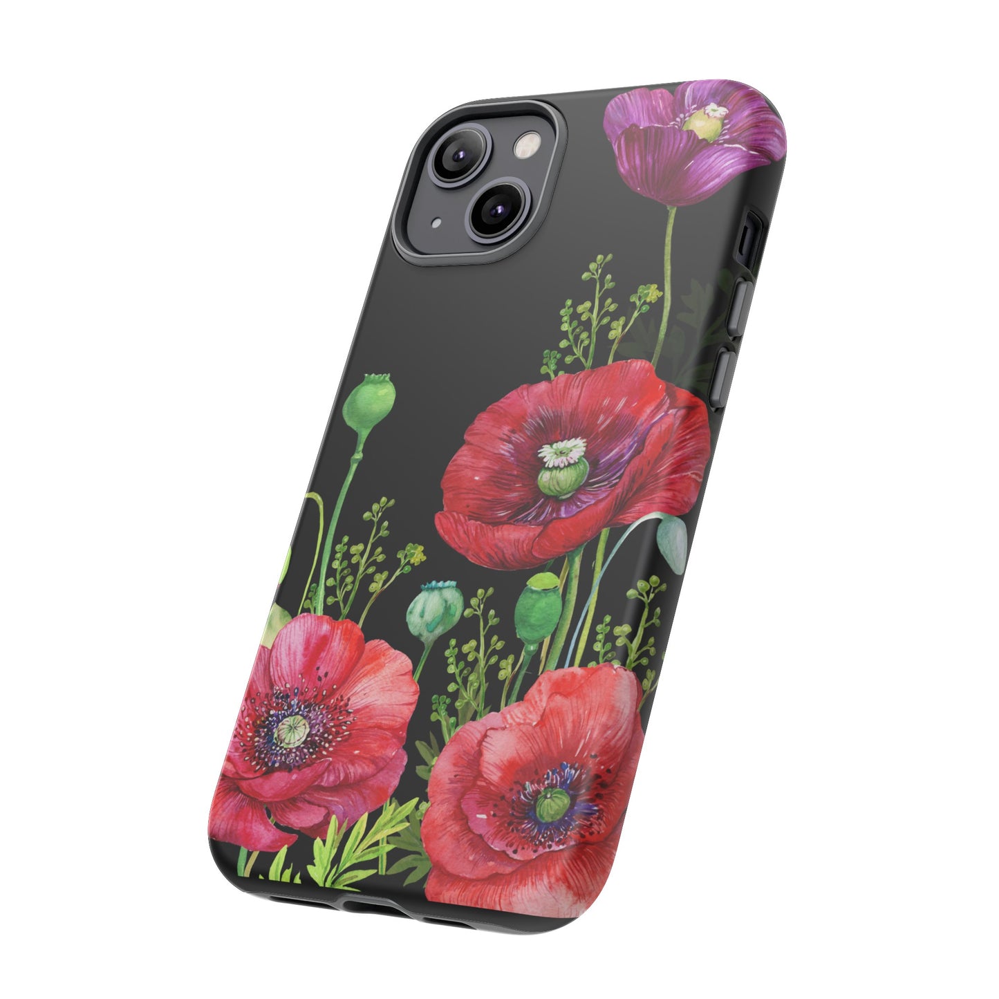 Vibrant Floral iPhone Case - Dual Layer Protection, Elegant ToughCase Edition