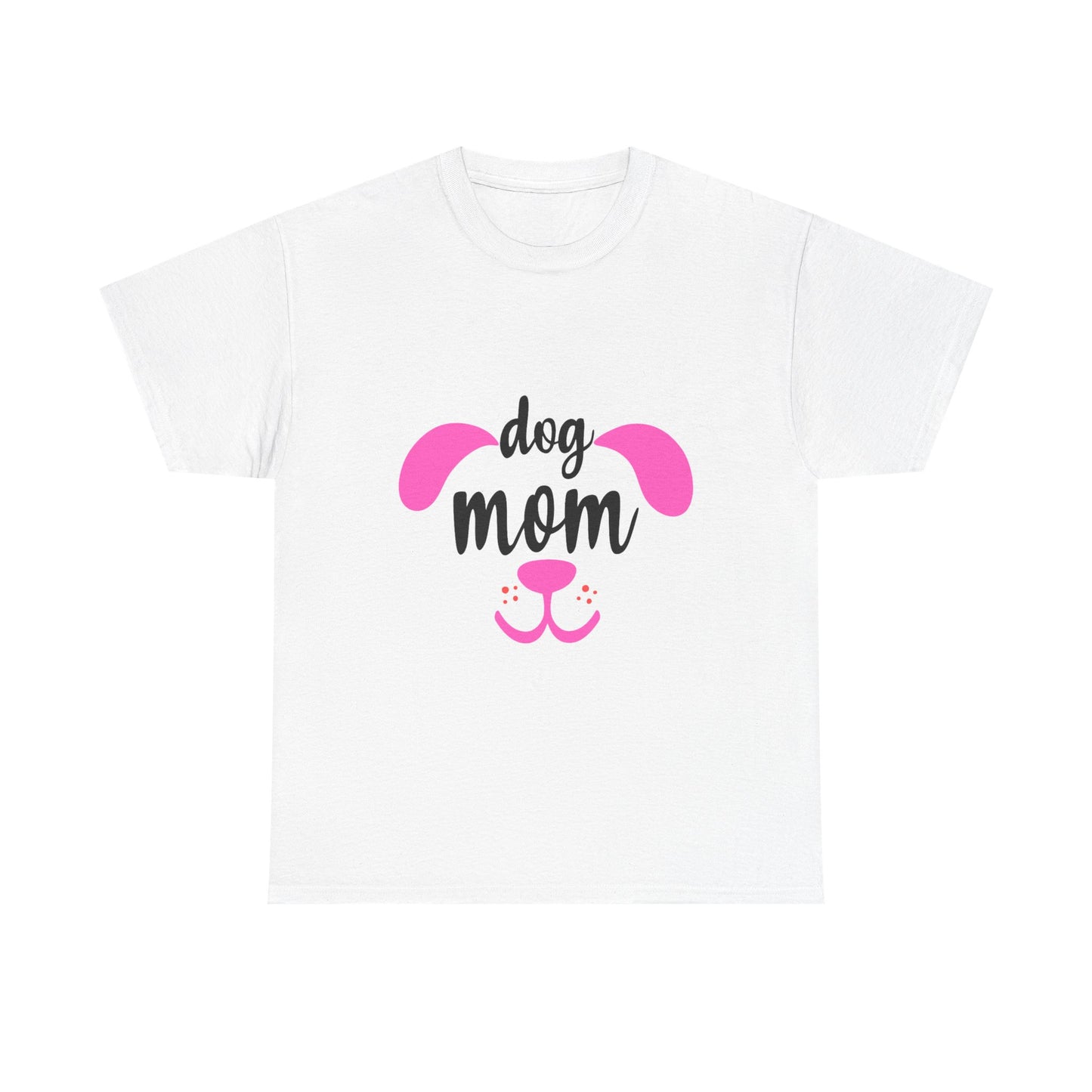 Dog Mom T-Shirt – Cute Pink Pet Lover Graphic Tee | National Dog Day Shirt