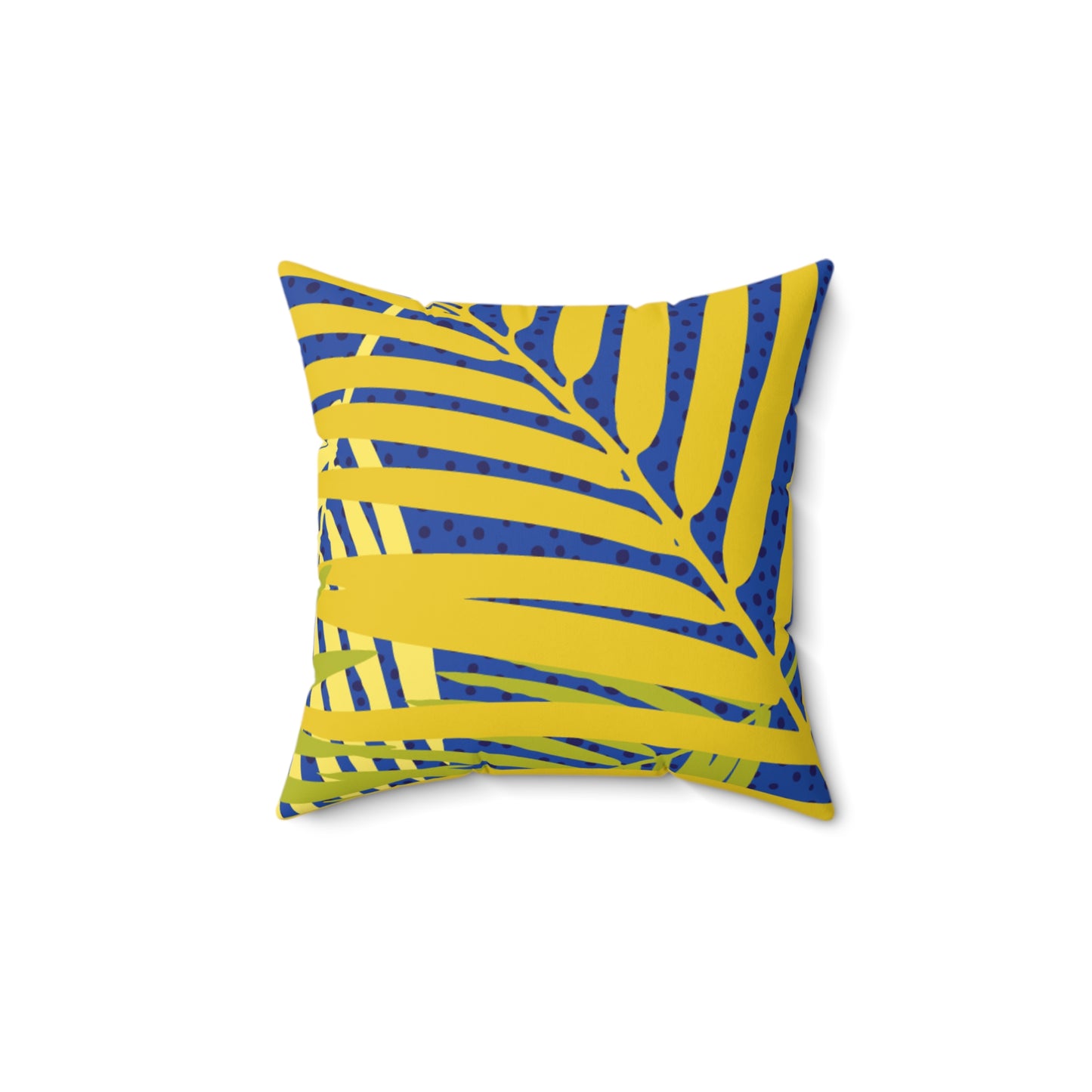 Tropical Vibes Accent Pillow - Vibrant Greens & Blues Abstract Pattern