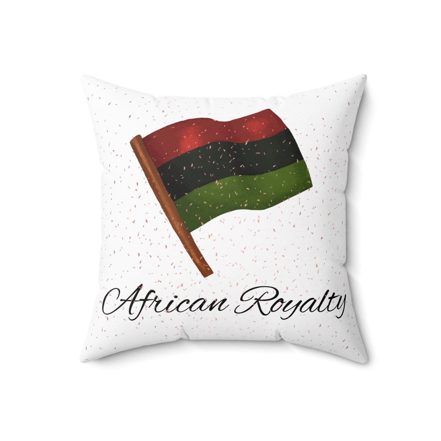 African Royalty Throw Pillow | Pan-African Flag Decor | Cultural Home Accent in 4 Sizes