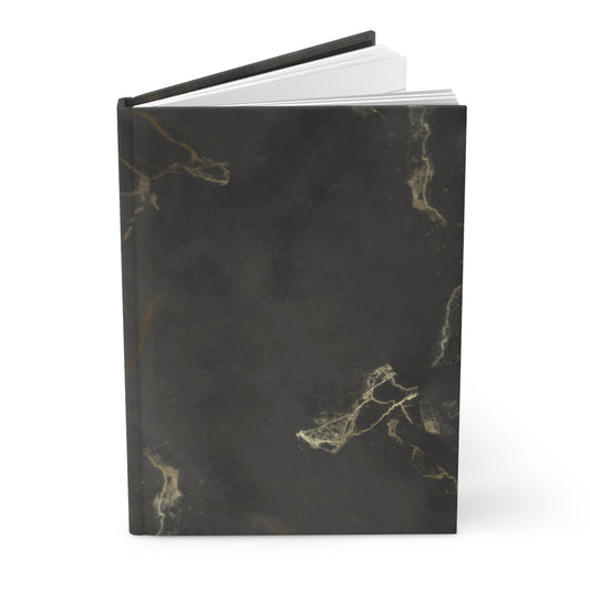 Elegant Black and Gold Marble Journal - Stylish Hardcover for Notes, Affirmations, and Goal Planning