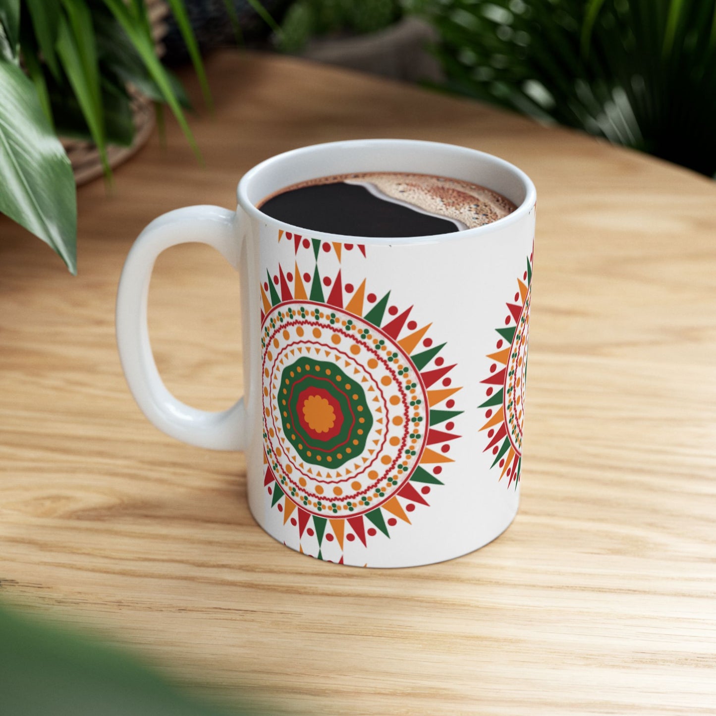 Kwanzaa Mug | African-Inspired Ceramic Coffee Cup | Vibrant Cultural Gift in 11oz & 15oz