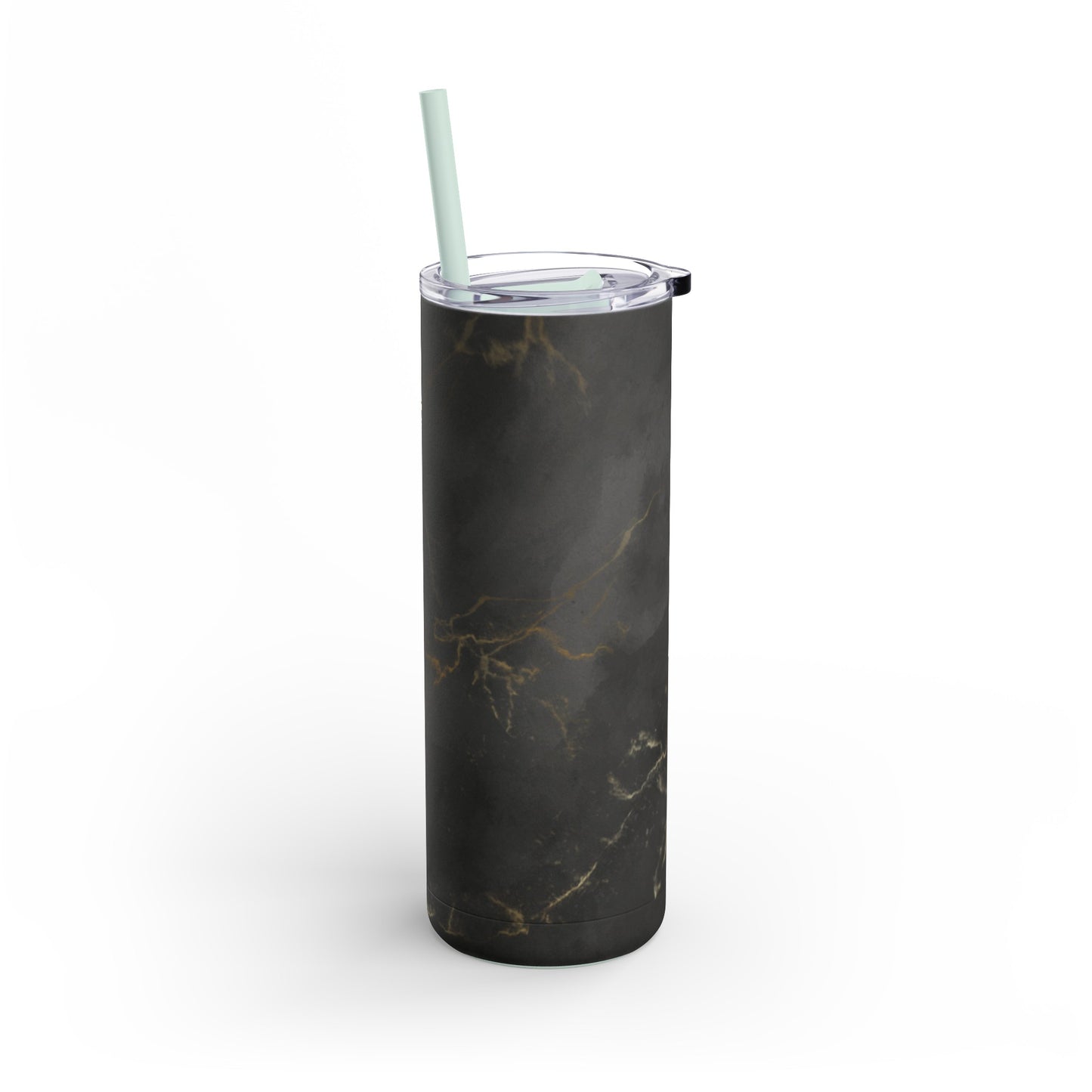 Chic Black and Gold Marble Tumbler - 20oz Insulated Travel Mug for Hot & Cold Drinks | Luxe Home Office Essentials